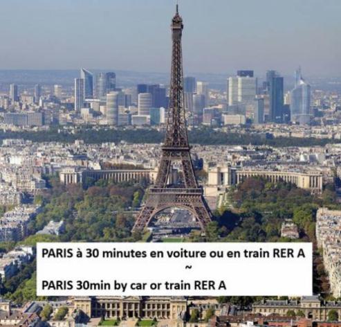 Appartement A 5 Min De Disney Proche Paris Chanteloup-en-Brie Luaran gambar